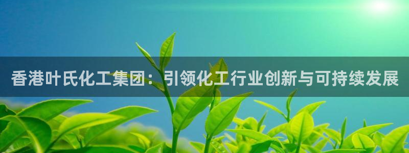 球盟会官网app下载：香港叶氏化工集团：引领化工行业创新与可