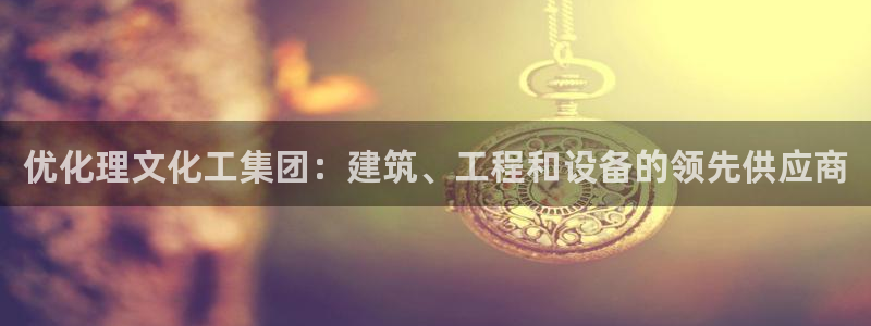 千亿球盟会乐玩：优化理文化工集团：建筑、工程和设备的领先供应