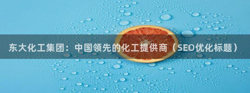球盟会官方app首页入口：东大化工集团：中国领先的化工提供商