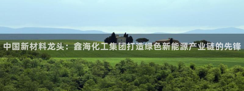 球盟会登陆中心：中国新材料龙头：鑫海化工集团打造绿色新能源产